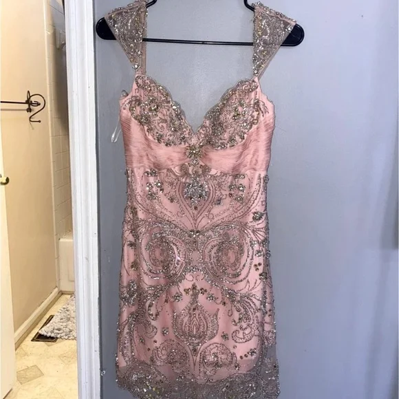 Sherri Hill | Dresses | Sherri Hill Light Pink Bedazzled Formal Dress Size  4 Worn Once | Poshmark